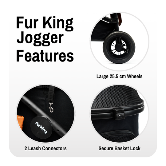 Fur King Jogger Dog Pram